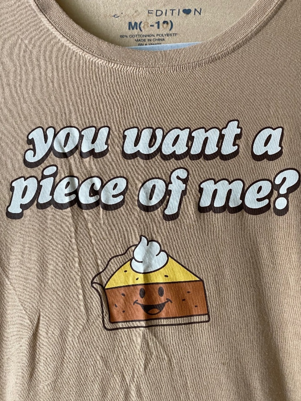 You want a piece of me pumpkin pie medium shirt tee tshirt